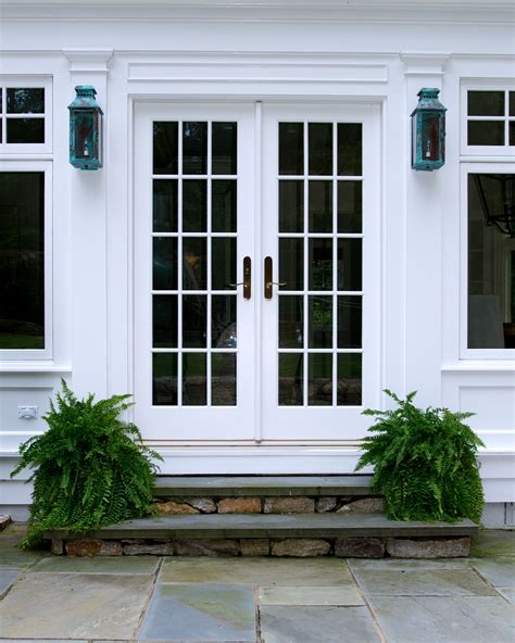 Exterior Of Sunroom Entry With French Doors French Doors Exterior