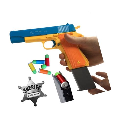 Playset Zahar Toys Classic Colt 1911 Toy Gun With Soft Bullets Tanga