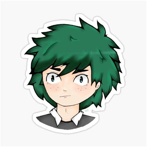 Deku Sticker Sticker By Arcadianbabe Redbubble