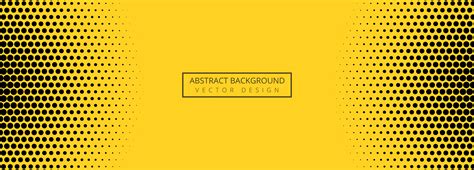 Abstract Yellow And Black Dotted Pattern Banner Design 693738 Vector