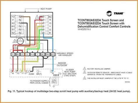 goodman heat pump thermostat wiring diagram york rheem honeywell trane baysensb thermostat