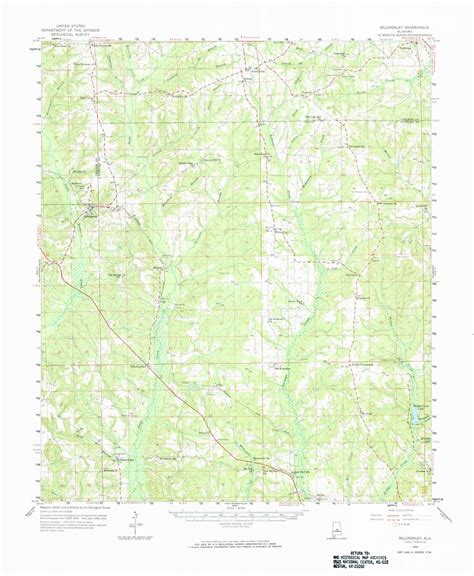 Billingsley Alabama 1959 1964 Usgs Old Topo Map Reprint 15x15 Al
