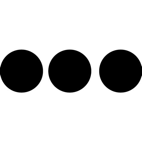 Three Small Dots Vector Svg Icon Svg Repo