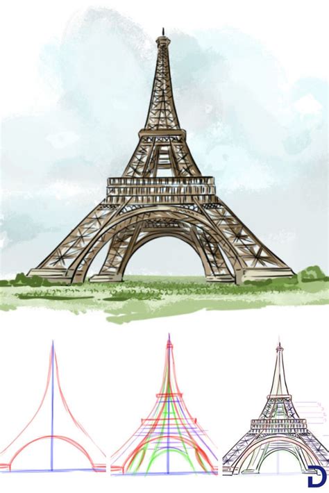 Comment Dessiner La Tour Eiffel Coloriage Tour Eiffel Tour Eiffel