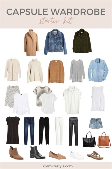 Basic Capsule Wardrobe Starter Kit Pieces And Outfit Ideas In Capsule Wardrobe Women