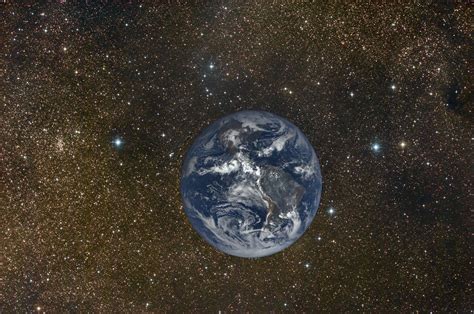Honest Question Do We Have Any Pictures Of The Earth Floating In Space With Stars Behind It