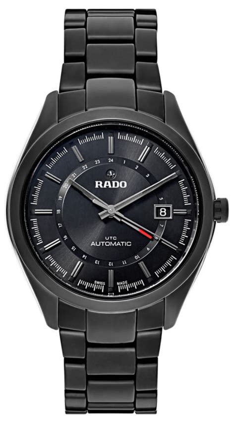 Rado Rado Hyperchrome Automatic Gmt Black Ceramic Mens Watch Date