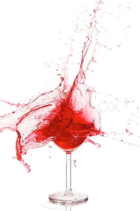 Spiritual meaning of broken glass. Broken a glass with wine on a white ... | Stock image ...