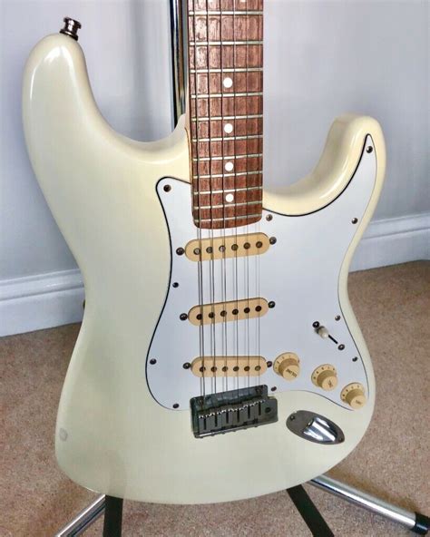 1991 Fender Strat Plus Vintage Stratocaster Guitar Olympic White