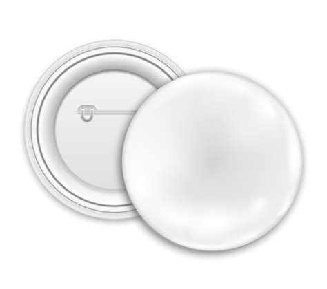 Free Vector Blank Button Badges Isolated