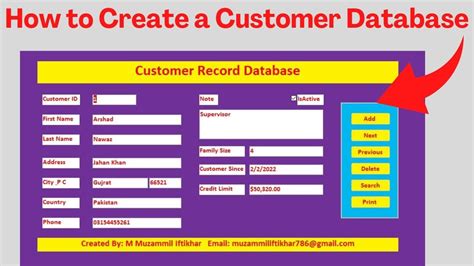 How To Create A Customer Database In Access Microsoft Access Full