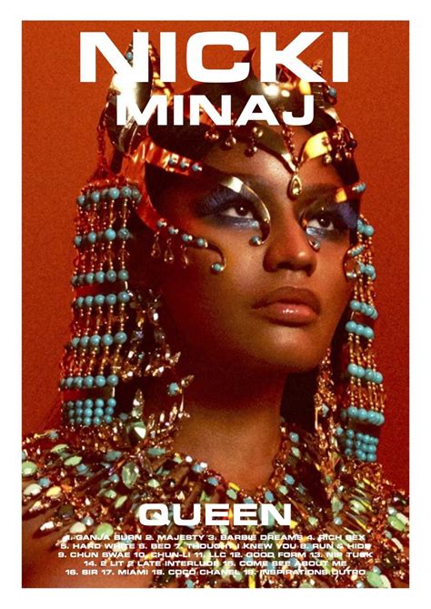 Queen Nicki Minaj Album Poster Hip Hop Poster Music Poster