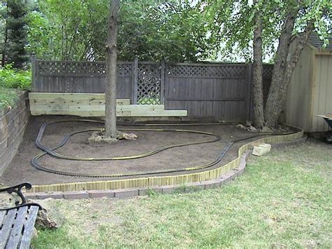 As you can see in the photo a lot of the track is now laid and the basic wiring is almost complete. Garden railroad finally started - myLargescale.com ...