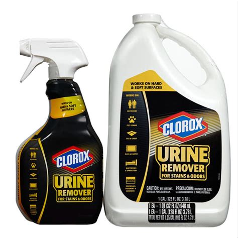 clorox urine remover for stains and odors 32oz spray bottle and 128oz island cooler delivery