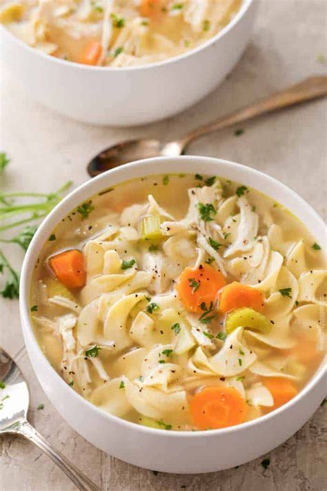 Place chicken and bell pepper in slow cooker. Soul-warming and hearty, this crockpot chicken noodle soup ...