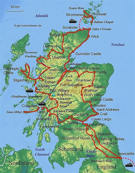 Die geburtsstätte der highland games liegt zwar in den schottischen highlands, doch heutzutage finden die spiele überall. Schottland Karte Highlands | hanzeontwerpfabriek