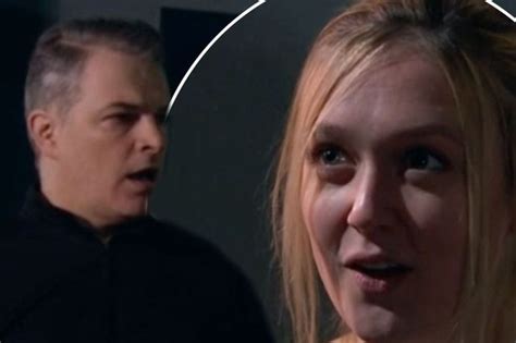 emmerdale fans cringing as rebecca white strips off in police station as she tries to seduce