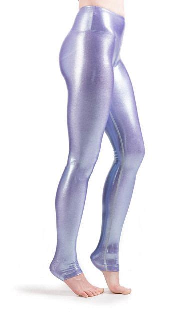 Mira Rae Laila Metallic Legging Long Length In Metallic Lilac