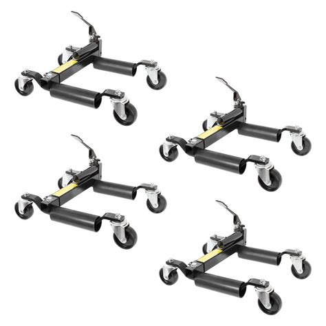 Black Widow Auto Atv Utv Dolly Jack Set Of Four Wheel Dollies