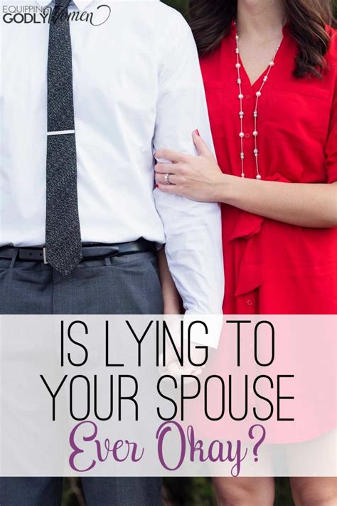 Is Lying To Your Spouse Ever Okay