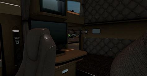 Kenworth T680 Brown Interior For Ats 2 American Truck Simulator Mod