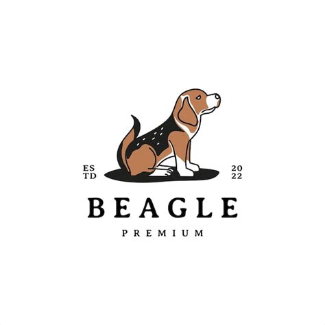 Premium Vector Beagle Dog Vintage Vector Logo Design