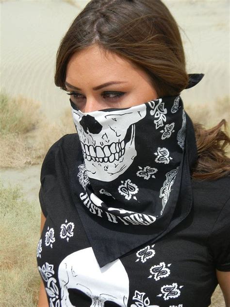 Skull Bandana In 2021 Undercut Hairstyles Women Fashion Bandana Design