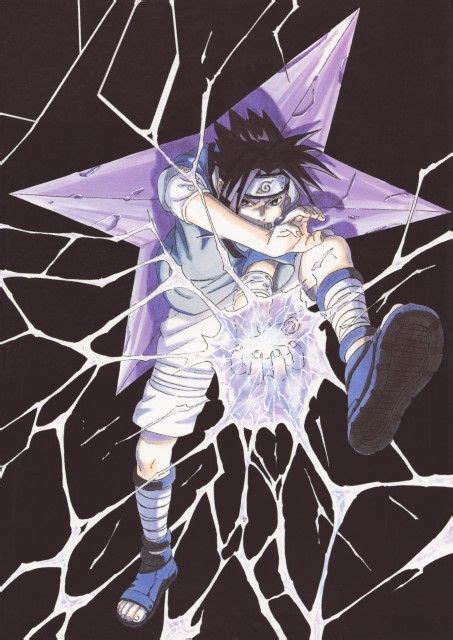 Sasuke Of The Naruto Series Illustration By Masashi Kishimoto Mangaka
