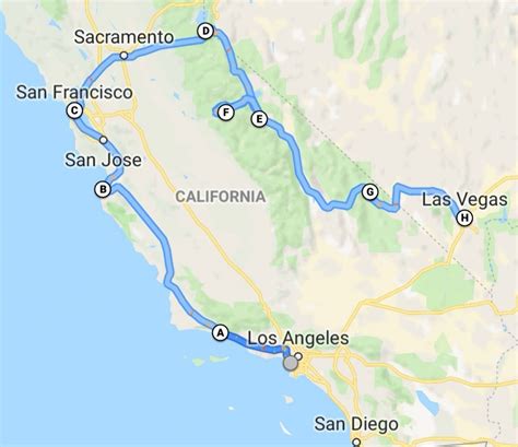 Two Week Road Trip Around California Two Week Itinerary California