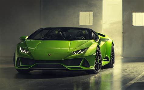 Download 1680x1050 Lamborghini Huracan Evo Green Supercars Garage