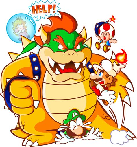 Mario And Friends Vs Bowser By Jamesmantheregenold On Deviantart