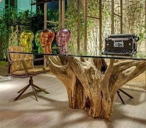 30 Tree Stump Furniture Ideas Make Impression Natural At Home Raízes