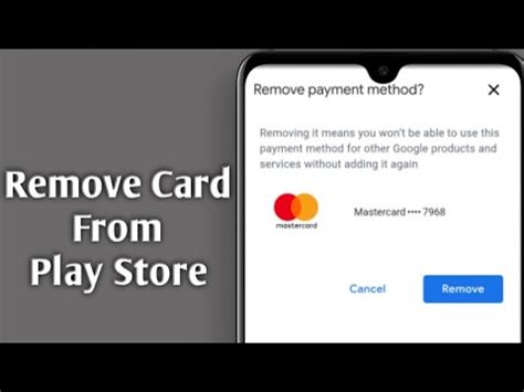 How to delete credit card from google play. Remove Payment Method Credit Card / Debit Card From Google Play Store - YouTube