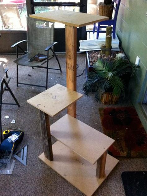 Diy tardis cat fort playhouse free plan | tardis, play. How to Build a DIY Cat Tree | how-tos | DIY