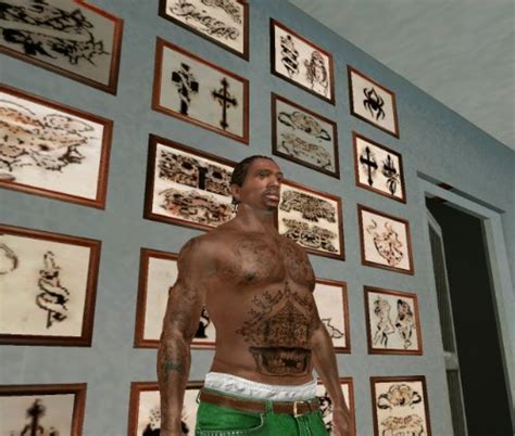 Gta San Andreas Tattoo Pack For Cj Insanity V1 Mod