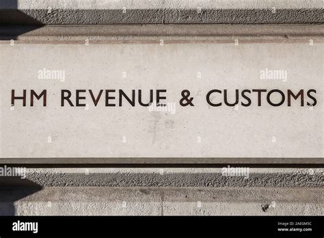 The Sign For Hm Revenue And Customs The Tax Office On The Office