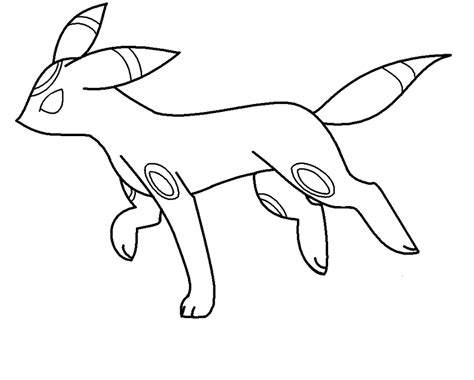 Umbreon Pokemon Coloring Pages Eevee Evolutions Coloring Page