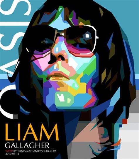 Image Result For Oasis Pop Art Colorful Portrait Pop Art Liam Gallagher