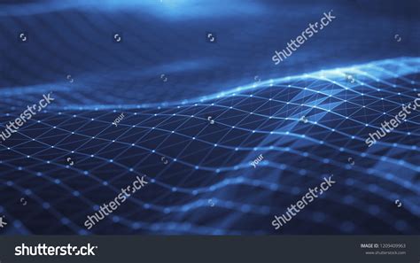 Plexus Abstract Network Titles Technology Digital Stock Illustration