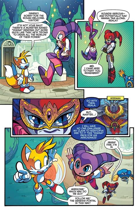 Pin By Cw96 On Fandomize Nights Into Dreams Sonic Comics