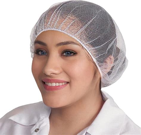 Amazing White Nylon Hair Nets 18 Pack Of 100 Disposable Hairnets Caps With Elastic Edge Mesh