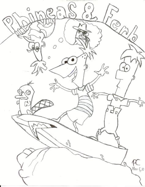 Anyhow, phineas and ferb have their very own christmas dvd coming out october 5 called phineas & ferb: Free Printable Phineas And Ferb Coloring Pages For Kids