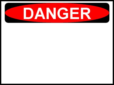Free Danger Sign Template Printable Templates