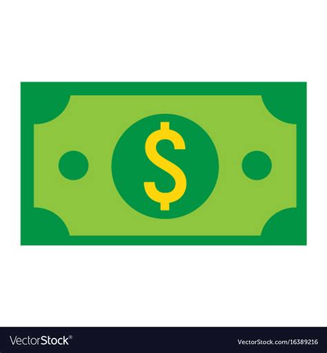 Money Dollar Flat Icon Business And Finance Cash Vector Image