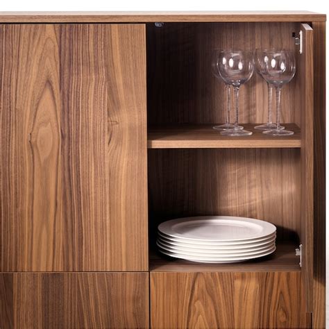 The distinctive grain pattern in the walnut veneer gives each piece of furniture a unique character. STOCKHOLM Cabinet with 2 drawers - walnut veneer - IKEA