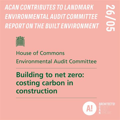 Acan Contributes To Landmark Environmental Audit Committee Report On