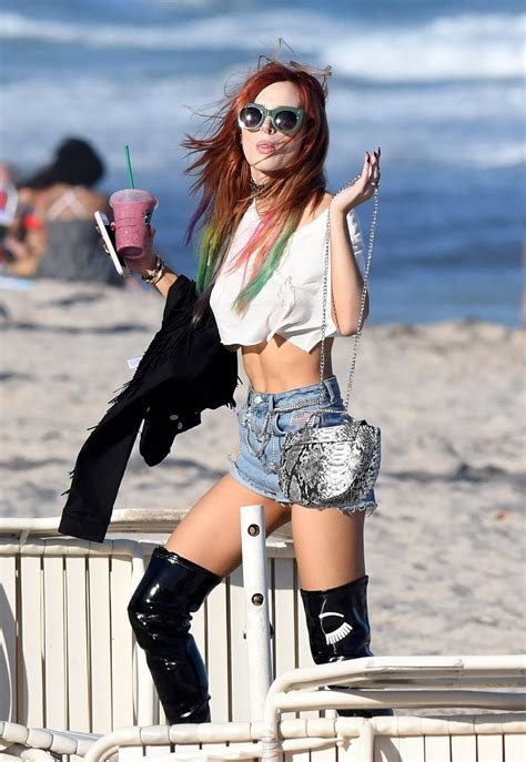 bella thorne flashes her abs in a tiny crop top bootymotiontv