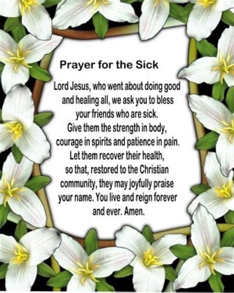 Prayers For Healing The Sick Quotes Quotesgram