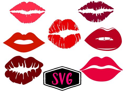 Lips Svg Lips Bundle Svg Valentines Svg Lips For Iron On Etsy