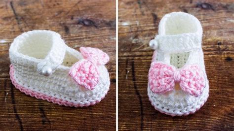 Crochet Baby Booties Easy CLOSE UP Step By Step Tutorial YouTube